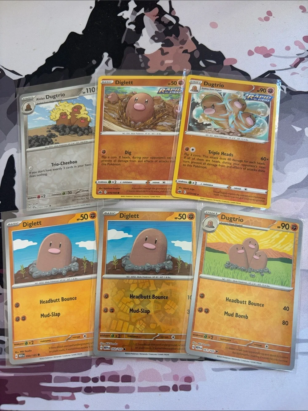 Diglett, Dugtrio & Alolan Dugtrio Pokémon Card Lot | 6 Cards ✨5/$25✨